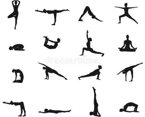 Yoga poses at Chinmay Yoga