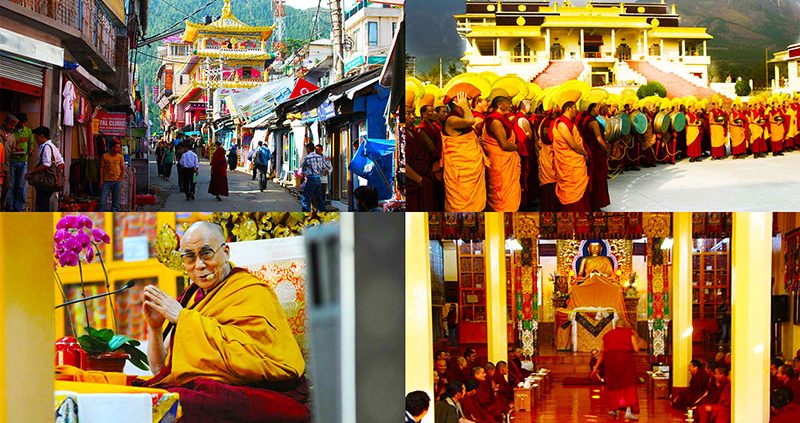 Dalai Lama Temple in Mcleod Ganj, Dharamsala, India