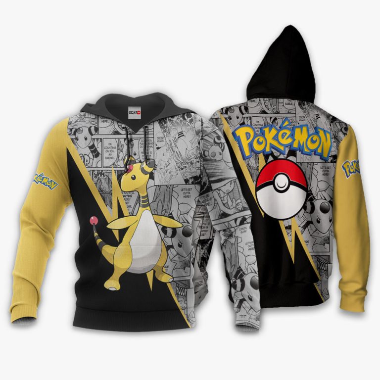 Ampharos-Custom-Pokemon-Anime-Manga-3D-Hoodie-Bomber-Jacket-3