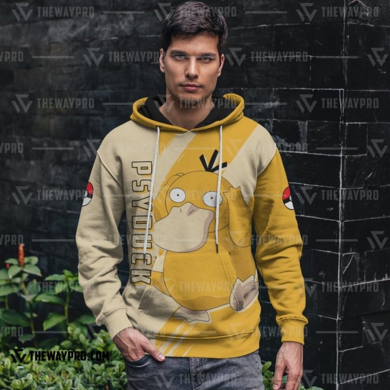 Anime-Pokemon-Psyduck-3D-Hoodie-2