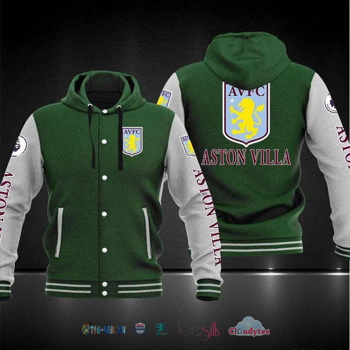 Aston Villa F.C Baseball Hoodie Jacket Aston Villa F.C Baseball Hoodie Jacket