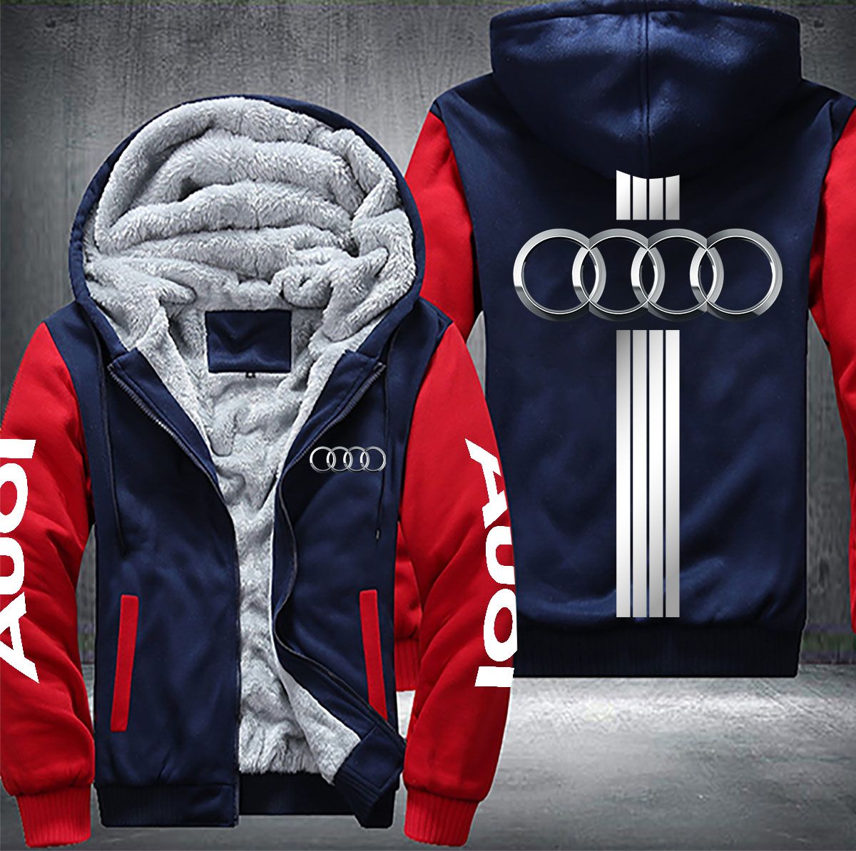Audi-Fleece-Hoodie-Jacket-3