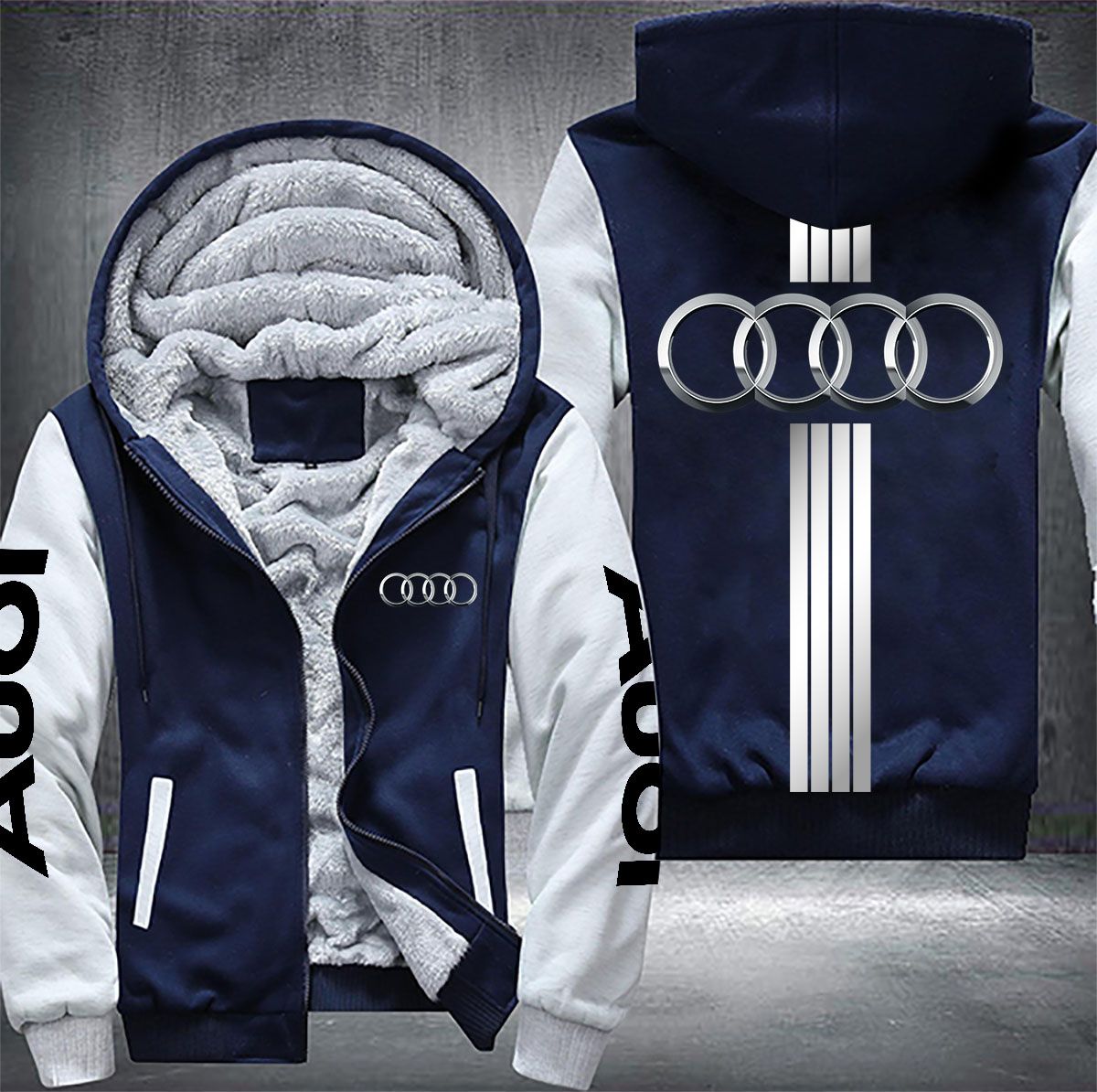 Audi Fleece Hoodie Jacket Audi Fleece Hoodie Jacket