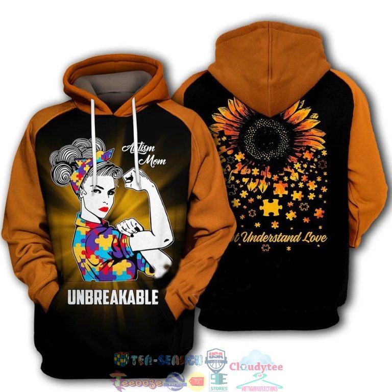 Autism-Mom-Unbreakable-Sunflower-3D-Hoodie-3