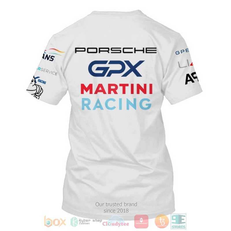 Axcil Jefferies Gpx Martini Racing Porsche 3D Shirt Axcil Jefferies Gpx Martini Racing Porsche 3D Shirt