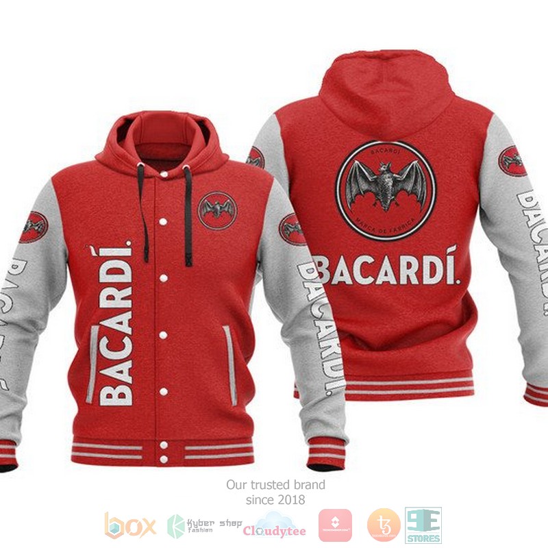 Bacardi Baseball Hoodie Jacket Bacardi Baseball Hoodie Jacket