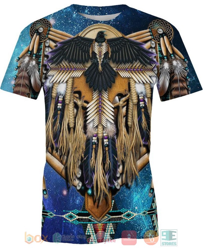 Billed-Crow-Fringed-Motifs-3D-Shirt-Hoodie-2