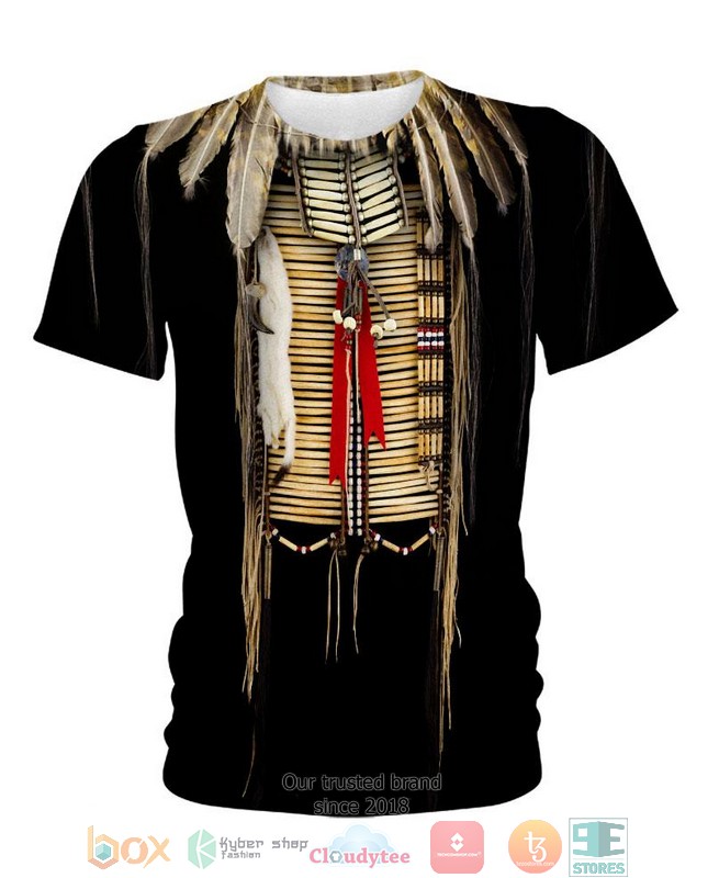 Black Pattern Feather 3D Shirt Black Pattern Feather 3D Shirt