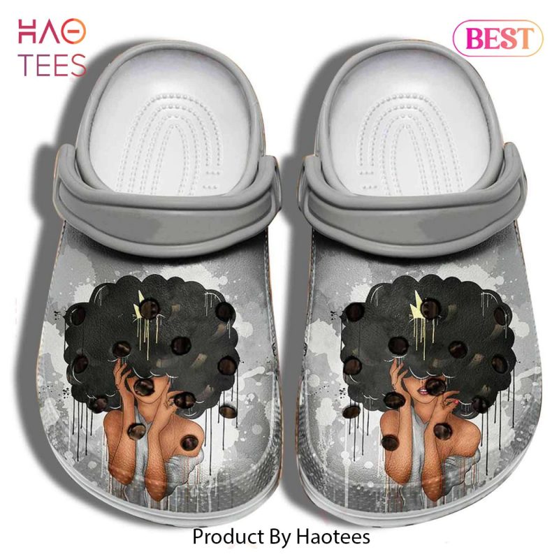 Black Queen Girl Crocband Clog Shoes Exclusive Black Queen Girl Crocband Clog Shoes Exclusive