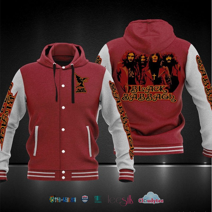 Black Sabbath Baseball Hoodie Jacket Black Sabbath Baseball Hoodie Jacket