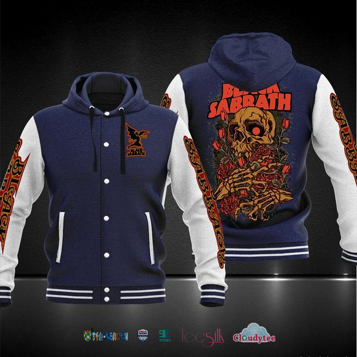 Black-Sabbath-Skull-And-Rose-Baseball-Hoodie-Jacket-1