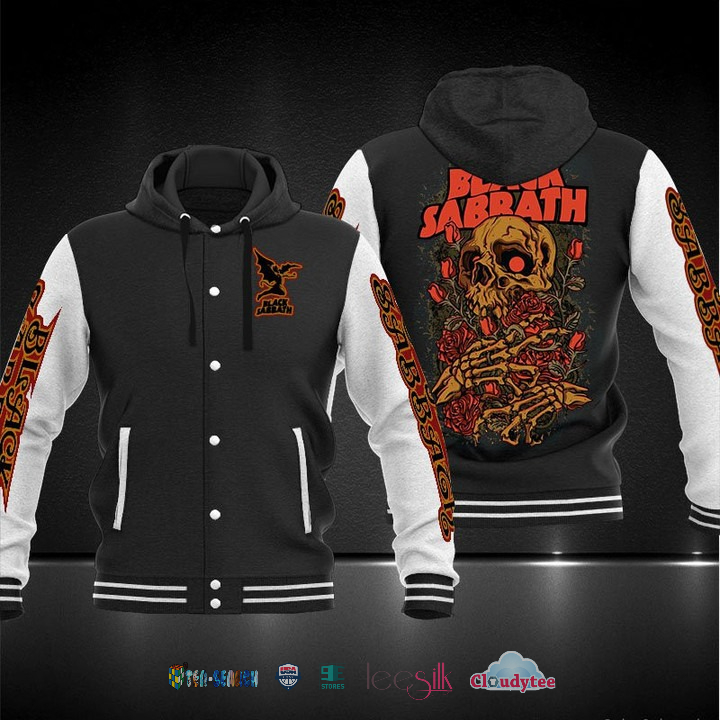 Black-Sabbath-Skull-And-Rose-Baseball-Hoodie-Jacket-2