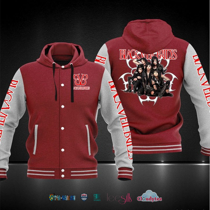 Black Veil Brides Rock Band Baseball Hoodie Jacket Black Veil Brides Rock Band Baseball Hoodie Jacket