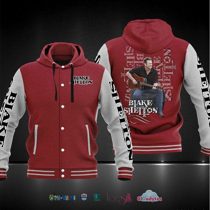 Blake Shelton Baseball Hoodie Jacket Blake Shelton Baseball Hoodie Jacket
