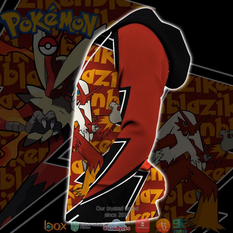 Blaziken Pokemon 3D Over Printed Hoodie Blaziken Pokemon 3D Over Printed Hoodie