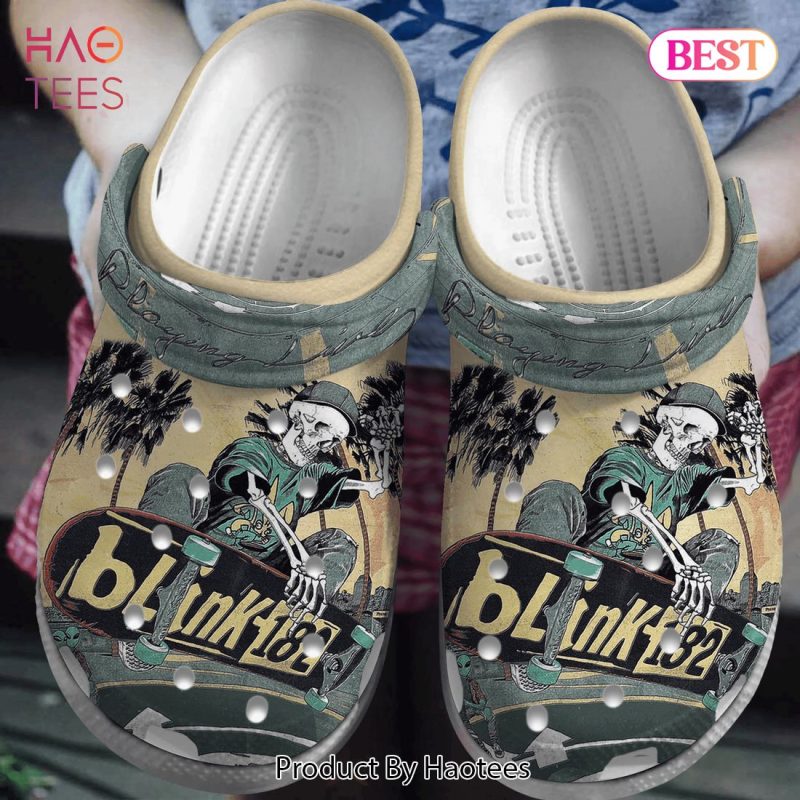 Blink 182 MusicCrocs Crocband Clogs Shoes Comfortable For Men Women and Kids Blink 182 MusicCrocs Crocband Clogs Shoes Comfortable For Men Women and Kids