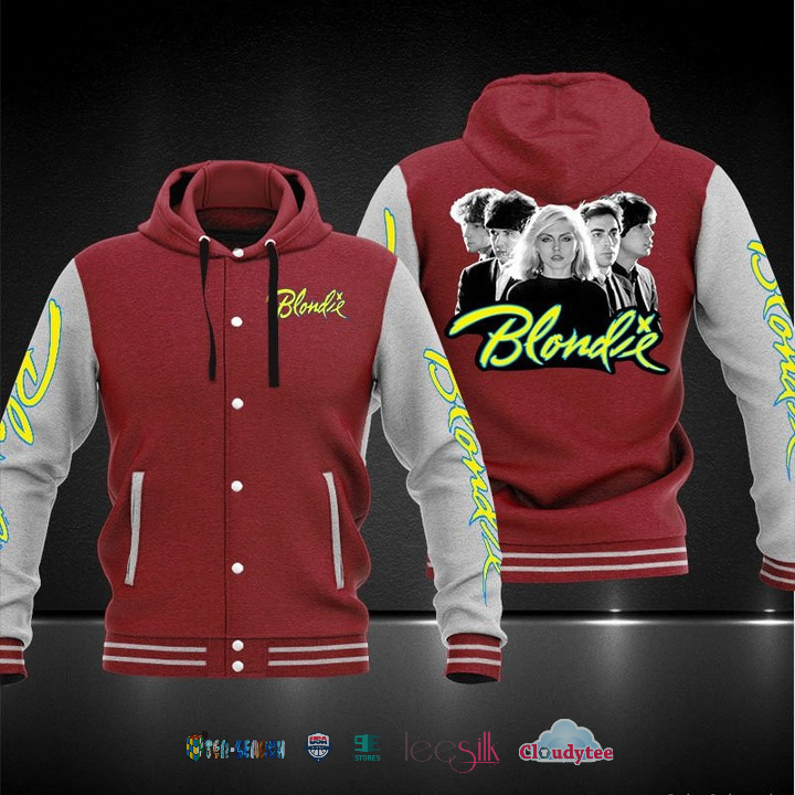 Blondie Rock Band Baseball Hoodie Jacket Blondie Rock Band Baseball Hoodie Jacket