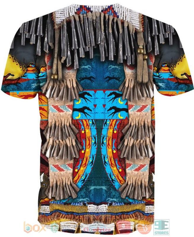 Blue Native Motif 3D Shirt Blue Native Motif 3D Shirt