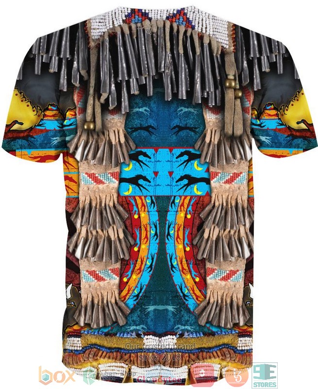 Blue Native Motif 3D Shirt Blue Native Motif 3D Shirt