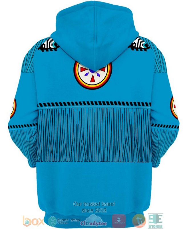 Blue-Native-Pattern-3D-Shirt-Hoodie-3