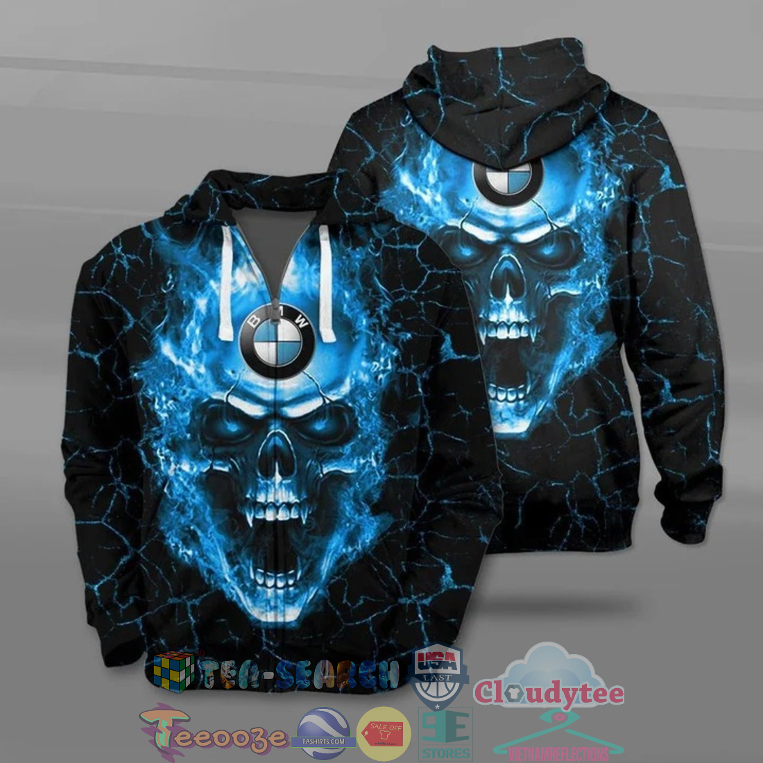 Bmw Motorrad Skull Ver 1 All Over Printed T-Shirt Hoodie Bmw Motorrad Skull Ver 1 All Over Printed T-Shirt Hoodie