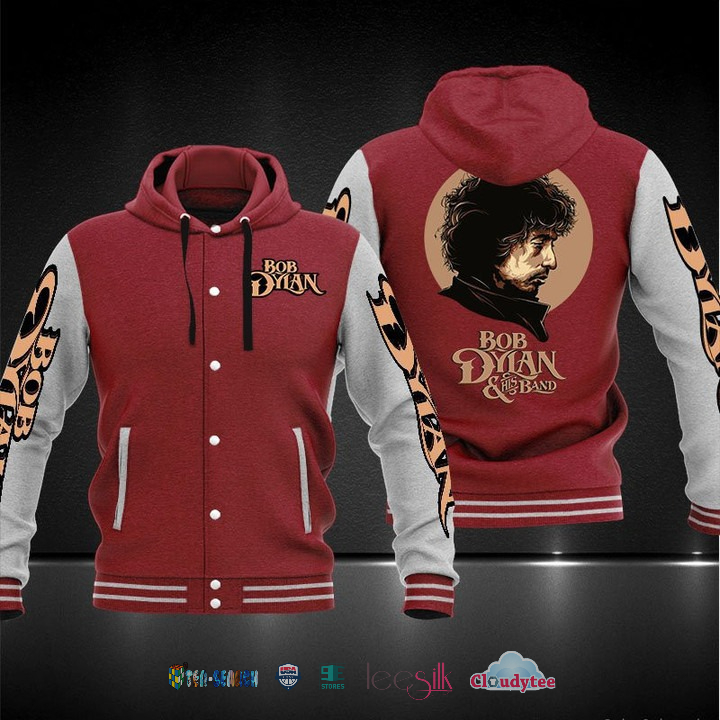 Bob Dylan And His Band Baseball Hoodie Jacket Bob Dylan And His Band Baseball Hoodie Jacket