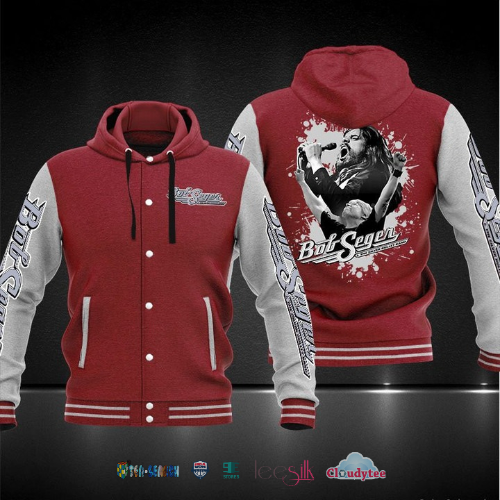 Bob Seger Baseball Hoodie Jacket Bob Seger Baseball Hoodie Jacket