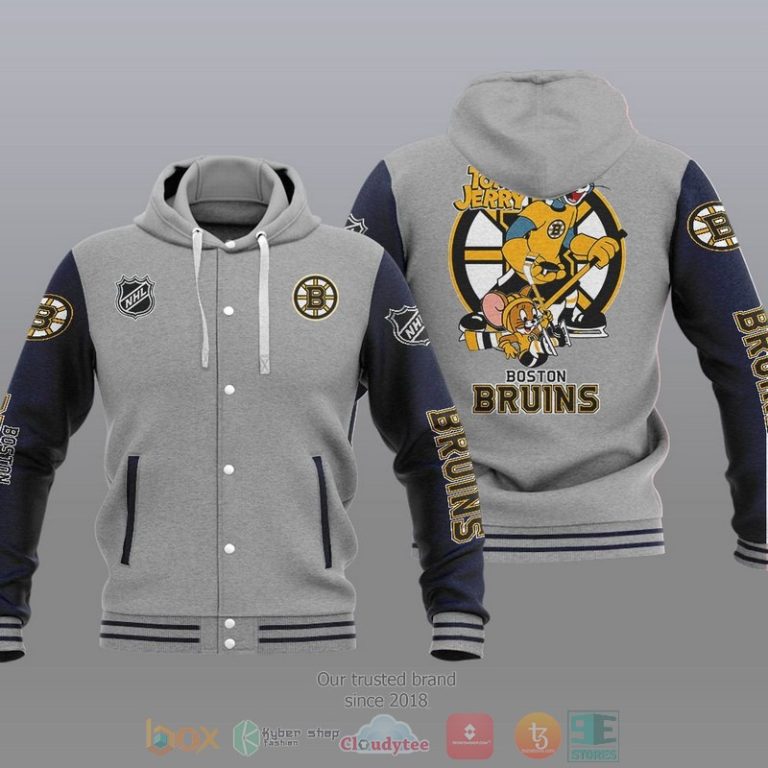 Boston-Bruins-Nhl-Tom-And-Jerry-Baseball-Hoodie-Jacket-2