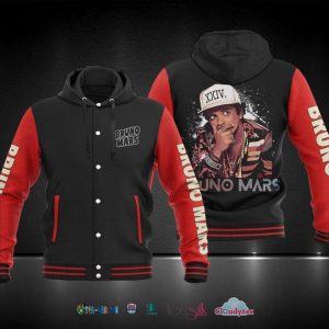 Bruno Mars Xxiv Baseball Hoodie Jacket Hot Sale 2025