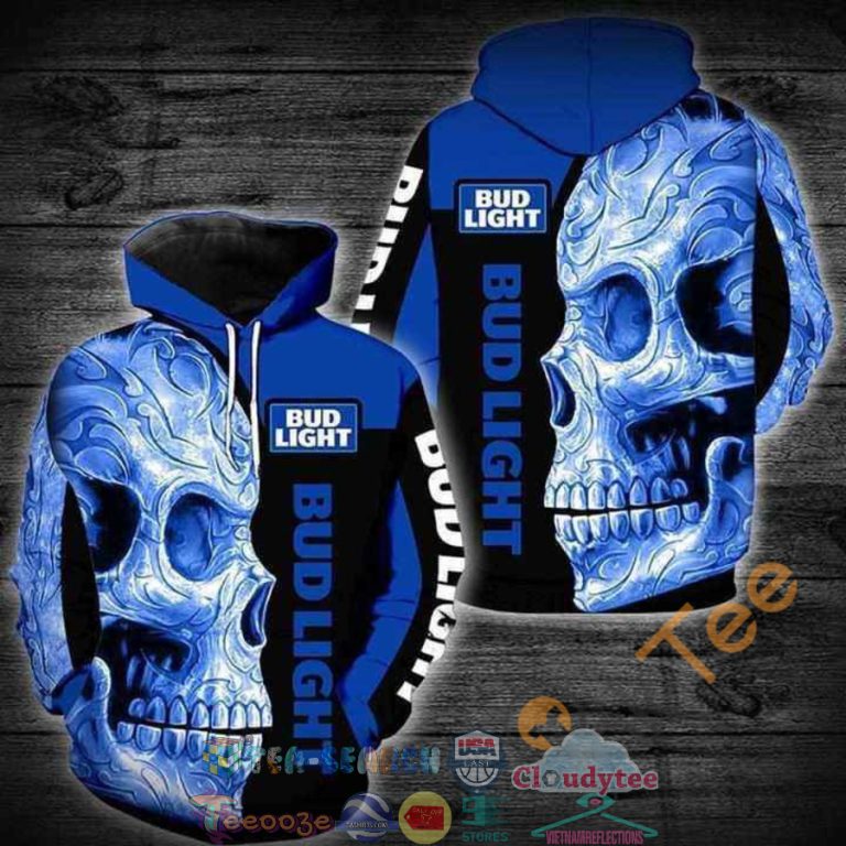 Bud-Light-Beer-Skull-Hoodie-3D-2
