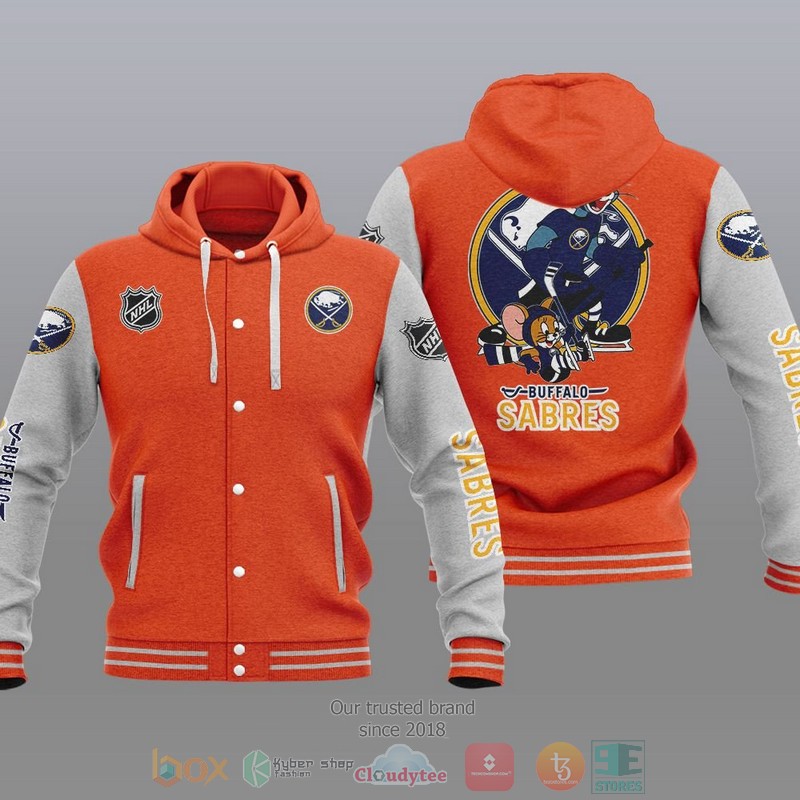 Buffalo Sabres Nhl Tom And Jerry Baseball Hoodie Jacket Buffalo Sabres Nhl Tom And Jerry Baseball Hoodie Jacket