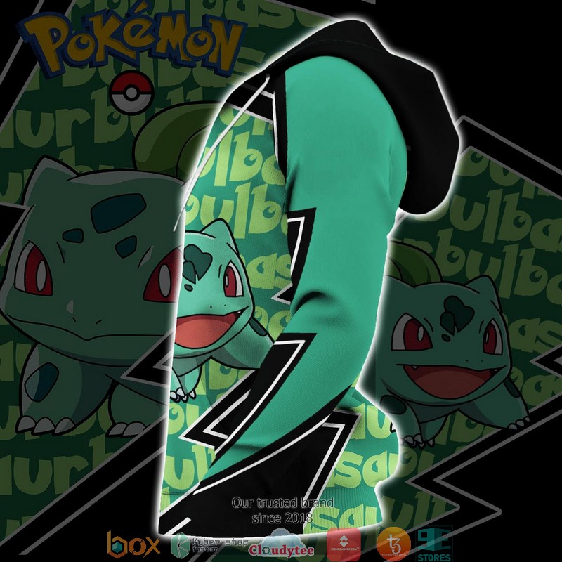 Bulbasaur Pokemon 3D Over Printed Hoodie Bulbasaur Pokemon 3D Over Printed Hoodie