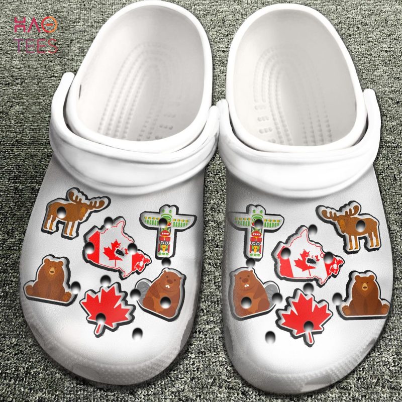 Canada With Symbols Clogs Shoes Canada With Symbols Clogs Shoes