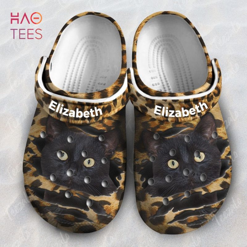 Cat Personalized Clogs Shoes Leopard Cat Personalized Clogs Shoes Leopard