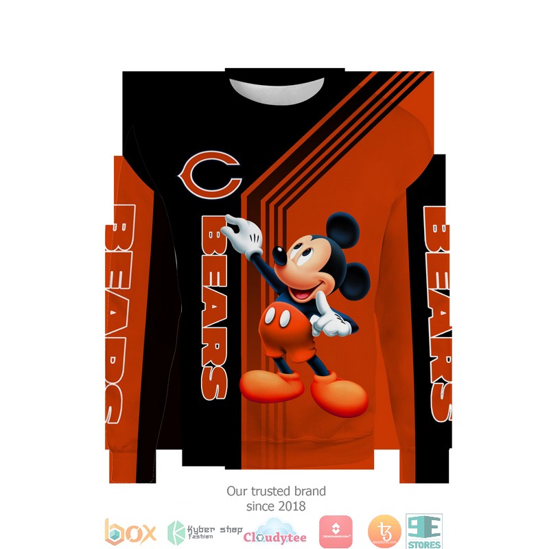 Chicago Bears Mickey Mouse 3D Full All Over Print Shirt Chicago Bears Mickey Mouse 3D Full All Over Print Shirt