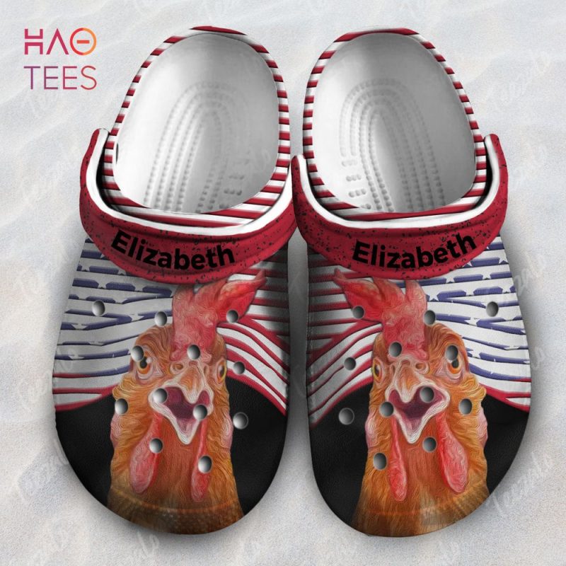 Chicken Hole America Flag Personalized Clog Shoes Chicken Hole America Flag Personalized Clog Shoes