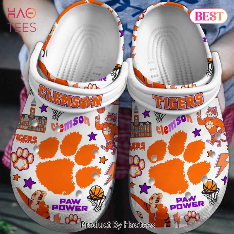 Clemson Tigers Basketball NCAA Sport Crocs Crocband Clogs Shoes Comfortable For Men Women and Kids Hot Sale 2024
