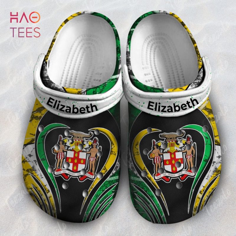 Coat Of Arms Flag Jamaica Camo Pattern Personalized Clogs Shoes Coat Of Arms Flag Jamaica Camo Pattern Personalized Clogs Shoes