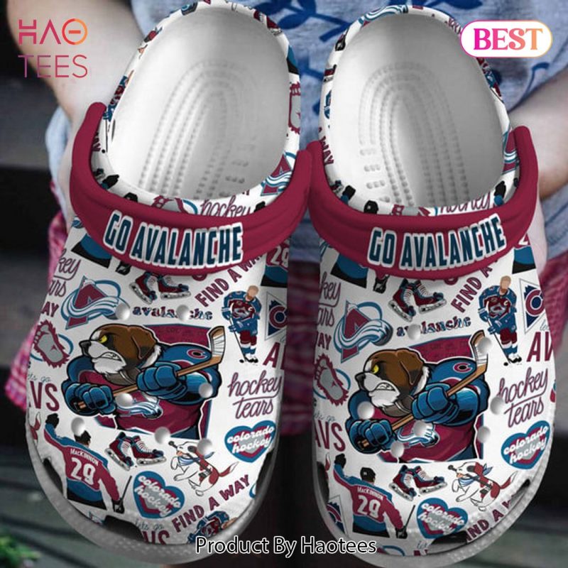 Colorado Avalanche NHL Sport Crocs Crocband Clogs Shoes Comfortable For Men Women and Kids Colorado Avalanche NHL Sport Crocs Crocband Clogs Shoes Comfortable For Men Women and Kids