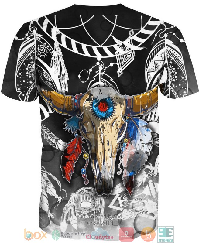 Colorful Buffalo Skull 3D Shirt Colorful Buffalo Skull 3D Shirt