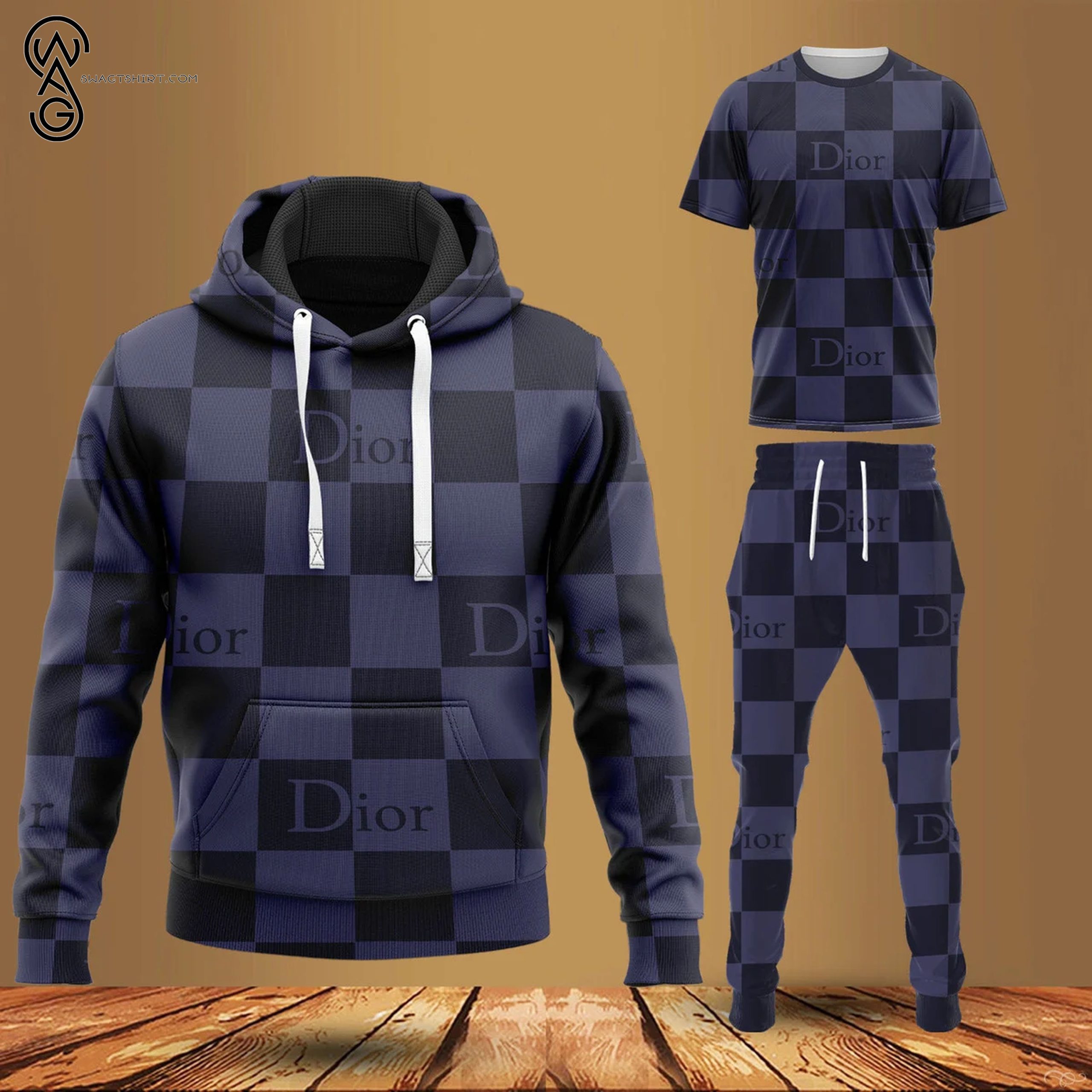 Combo Dior Navy Symbol Hoodie Tshirt Bomber Jacket And Pants Combo Dior Navy Symbol Hoodie Tshirt Bomber Jacket And Pants