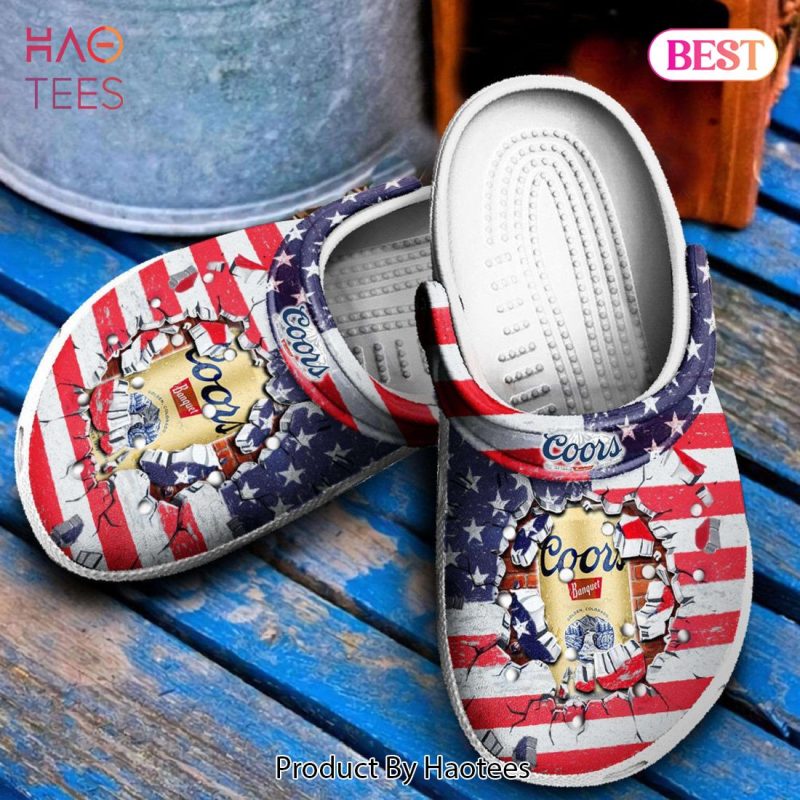 Coors Banquet American Flag Break Clogs Shoes Exclusive Coors Banquet American Flag Break Clogs Shoes Exclusive