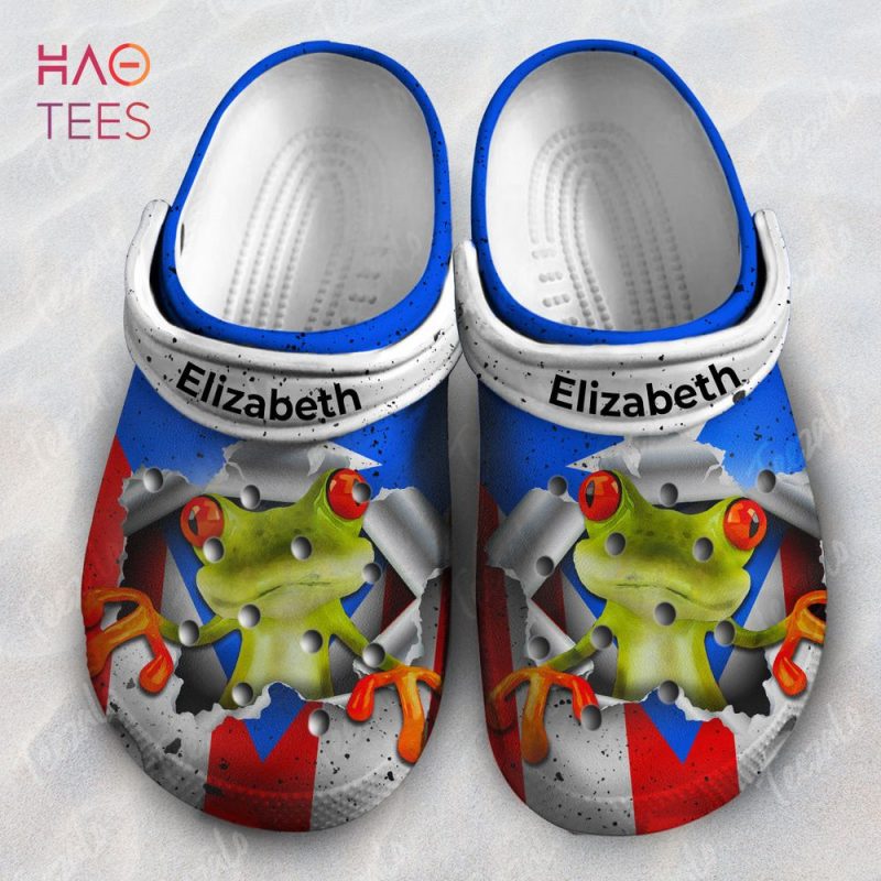 Coqui Puerto Rico Flag Personalized Clogs Shoes Coqui Puerto Rico Flag Personalized Clogs Shoes