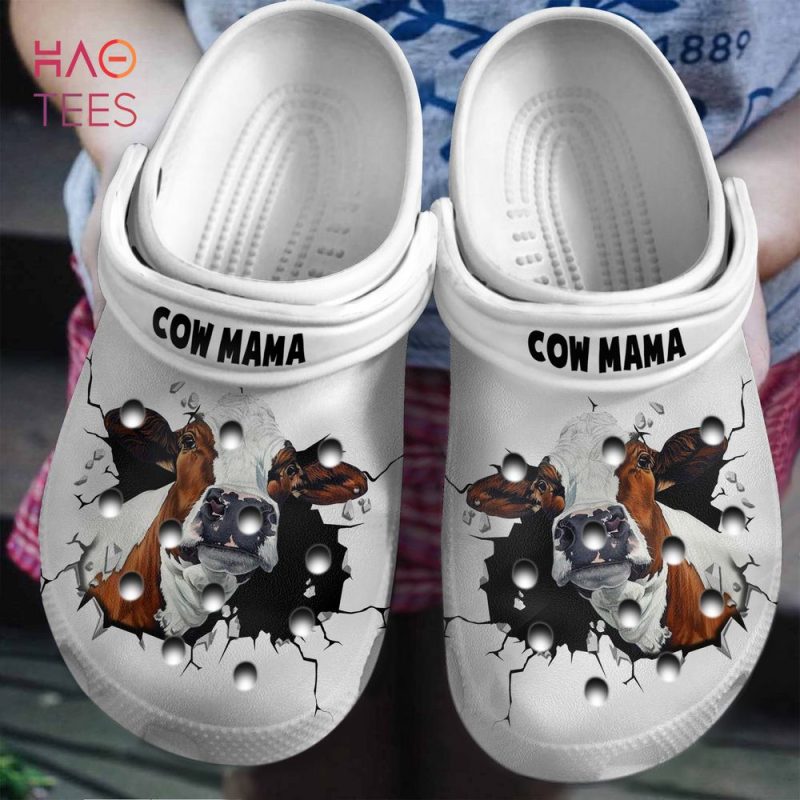 Cow Mama In Hole Clogs Shoes Cow Mama In Hole Clogs Shoes