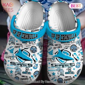 Cronulla Sutherland Sharks NRL Sport Crocs Crocband Clogs Shoes Comfortable For Men Women and Kids
