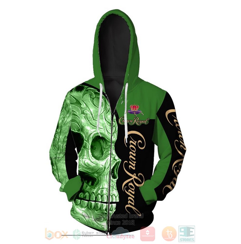 Crown Royal Skull 3D Hoodie Crown Royal Skull 3D Hoodie
