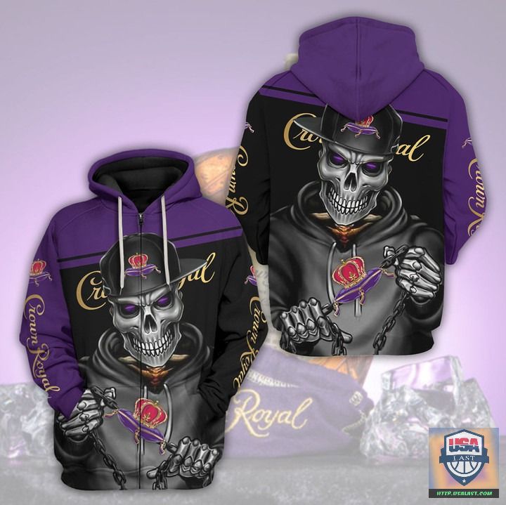 Crown Royal Skull Snapback 3D All Over Print Hoodie T-Shirt Crown Royal Skull Snapback 3D All Over Print Hoodie T-Shirt
