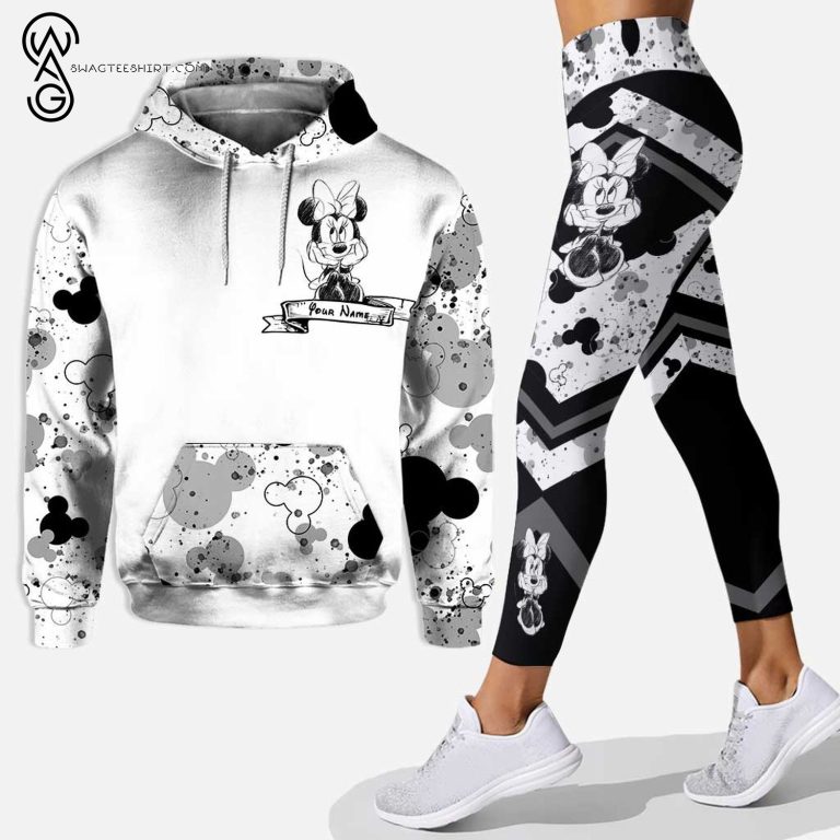 Custom-Minnie-Mouse-Drawing-Hoodie-And-Leggings-1