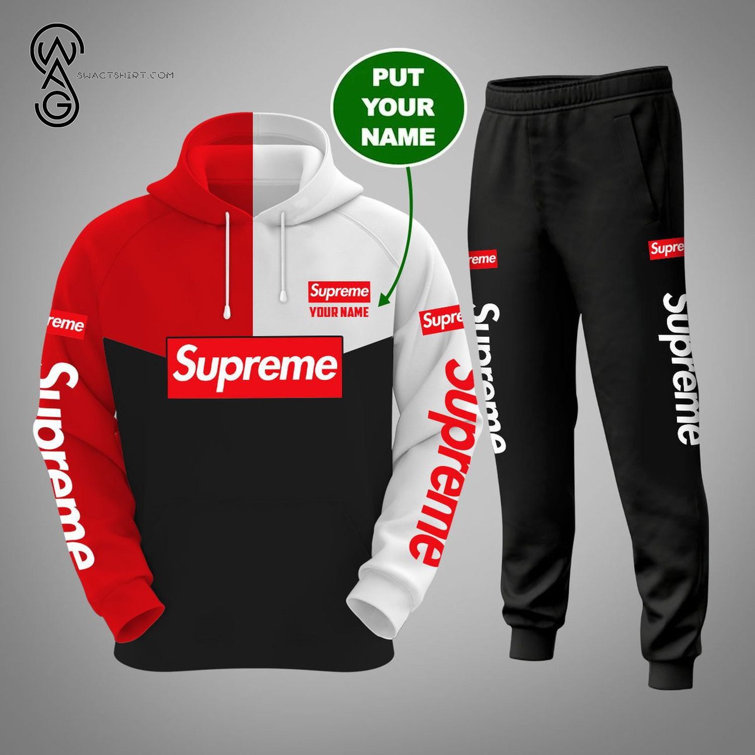 Custom Supreme Full Print Hoodie And Pants Custom Supreme Full Print Hoodie And Pants