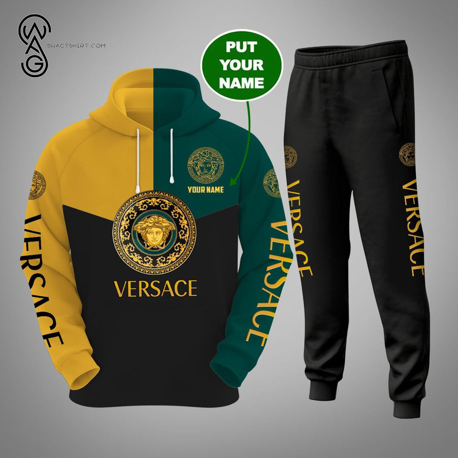 Custom Versace Full Print Hoodie And Pants Custom Versace Full Print Hoodie And Pants